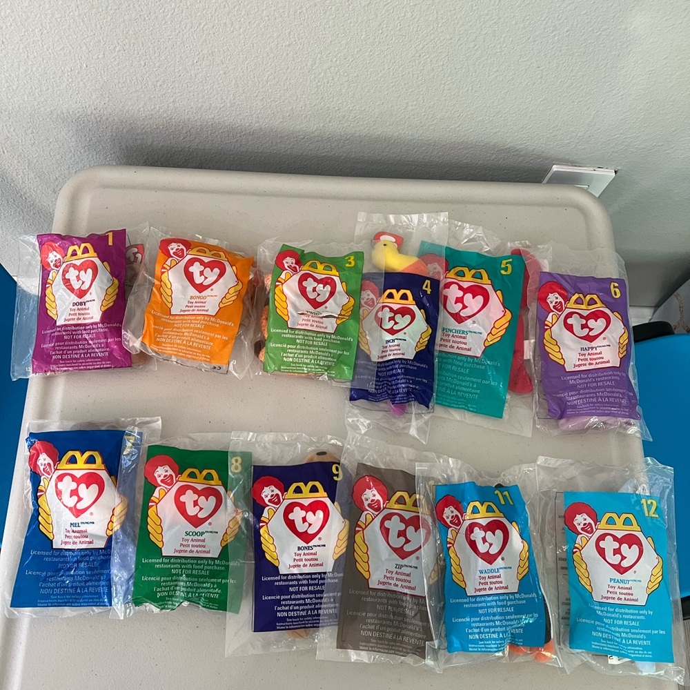 1998 McDonald’s Ty Teenie Beanie Babies Complete Set